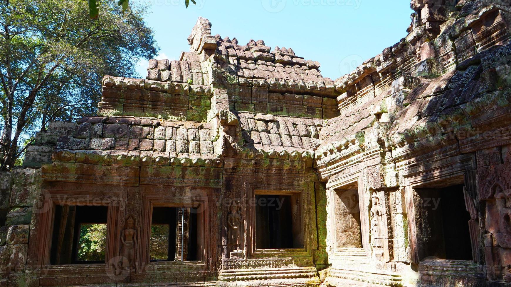 stenruin vid banteay kdei, angkor wat komplex, siem skörd foto