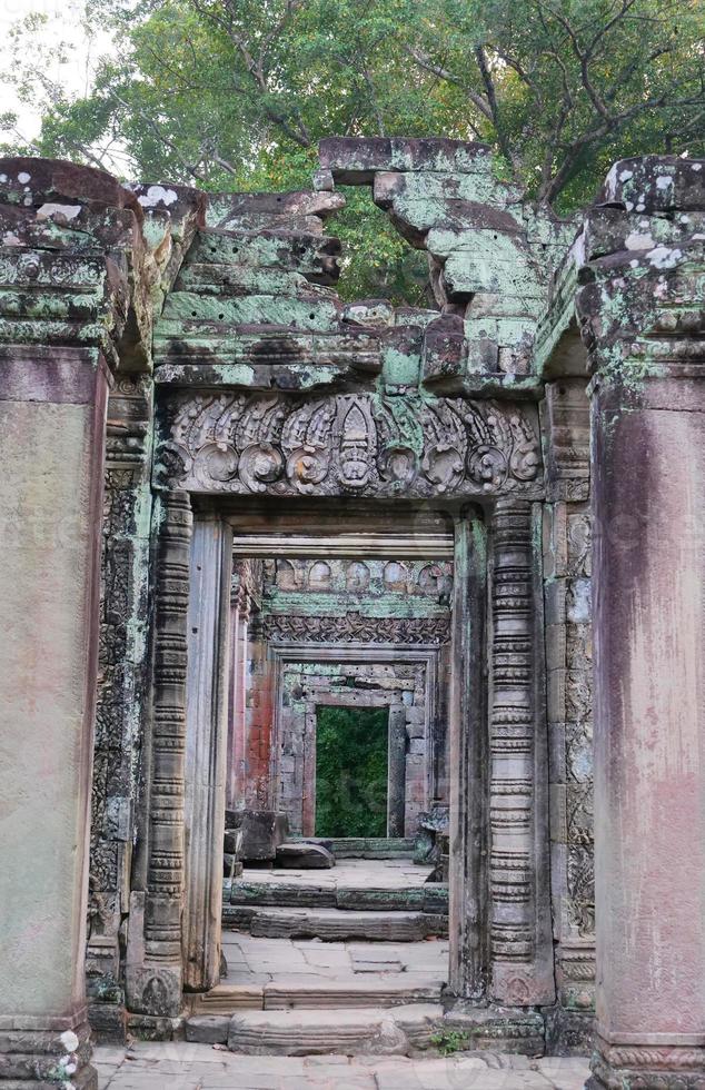 preah khan tempel angkor wat komplex, siem skörd kambodja foto