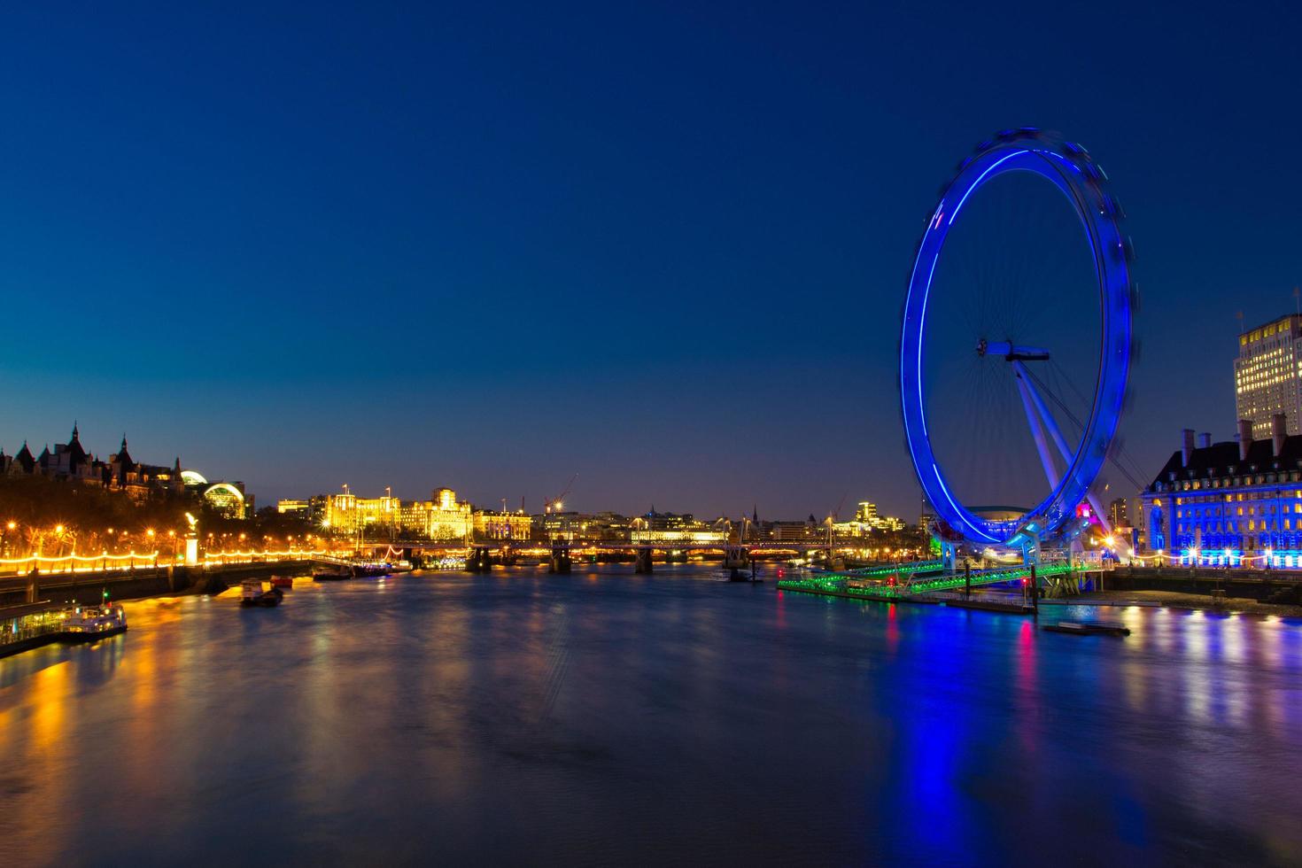 london eye, pariserhjulet i london, england foto