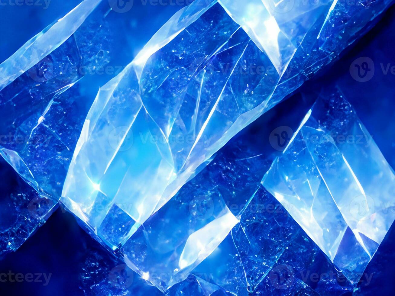 blå kristall bakgrund med ruter. 3d illustration foto