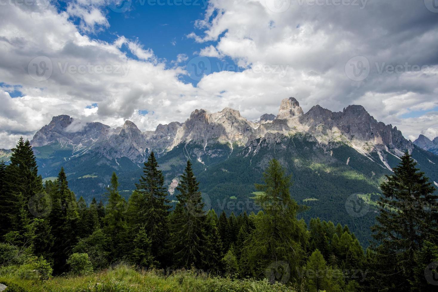 Dolomiterna i San Martino di Castrozza, Trento, Italien foto