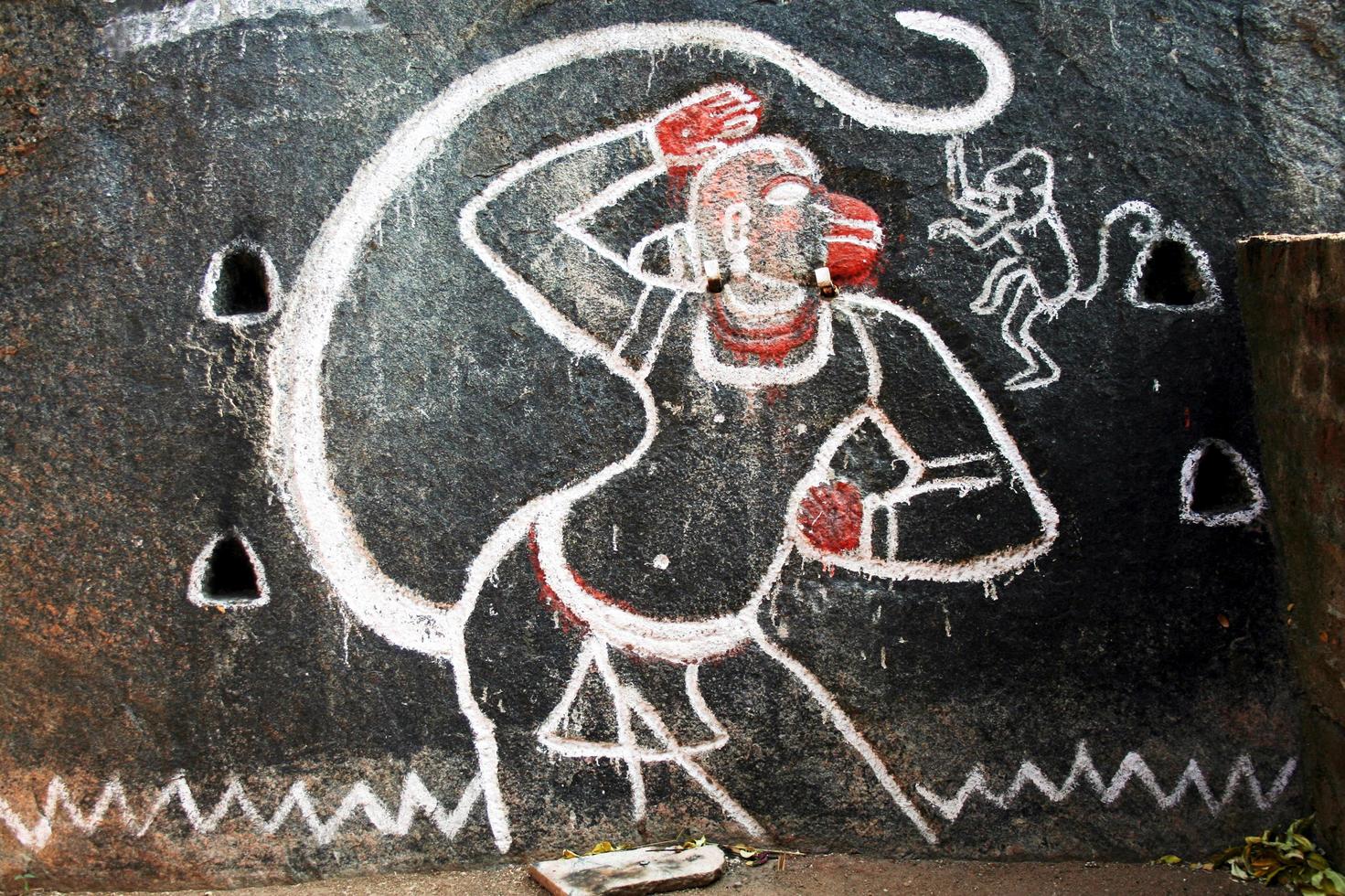 kerala, indien, 2021 - rangoli folk konstverk foto