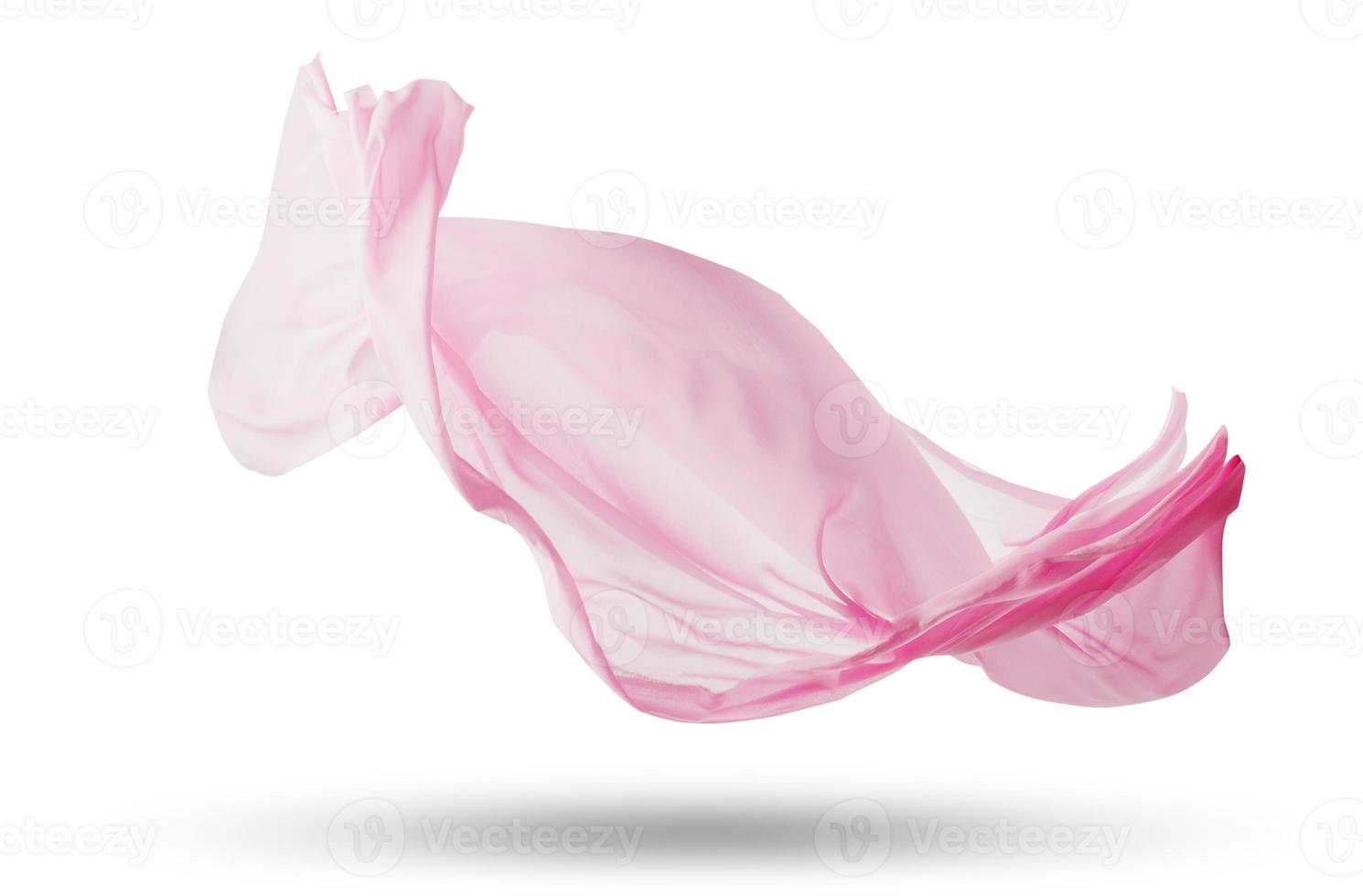 slät elegant transparent rosa tyg, foto