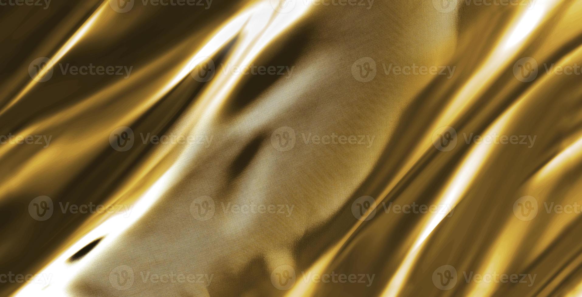 abstrakt guldfärg satin silkeslen tyg för bakgrund foto
