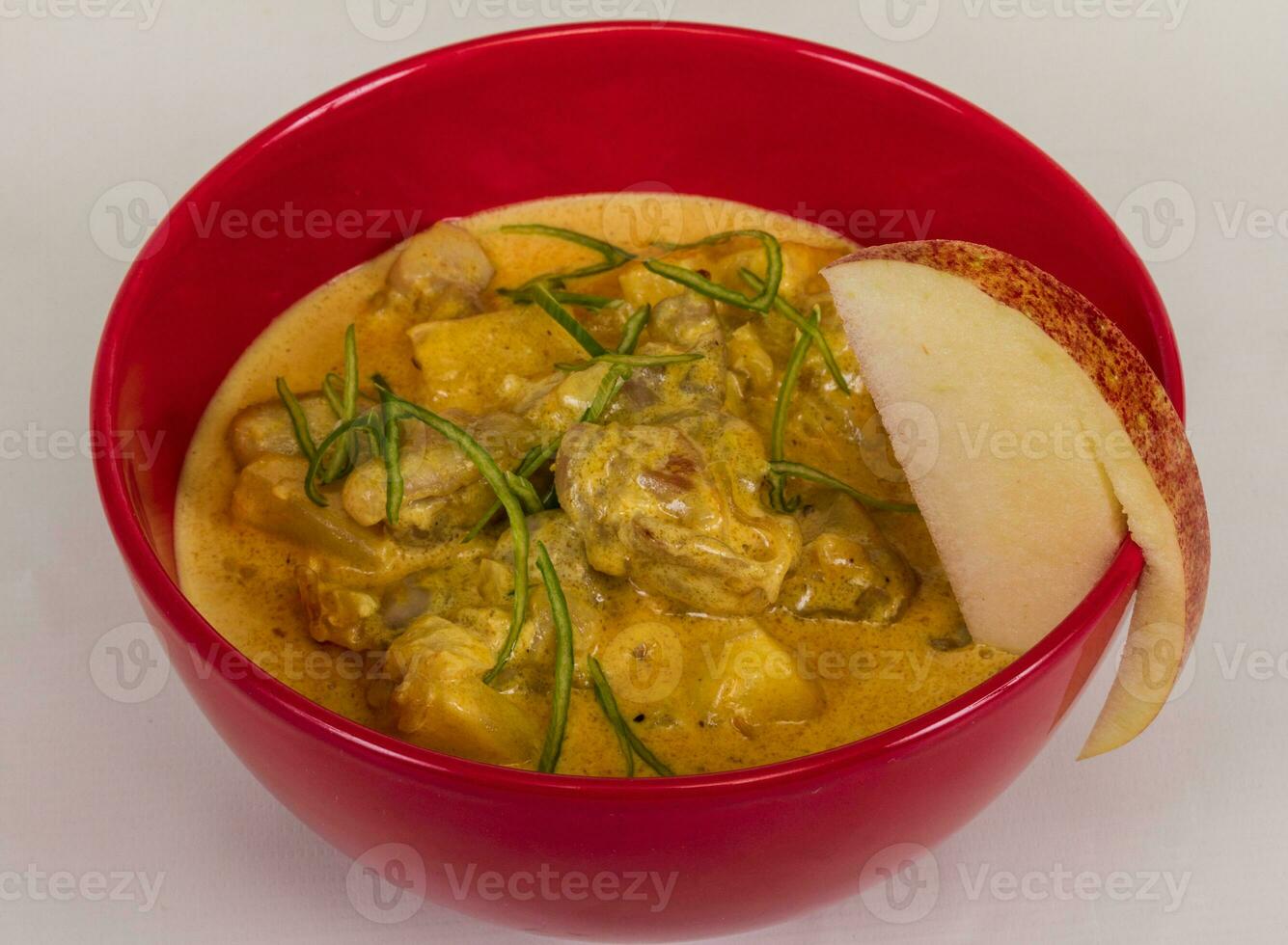 gul curry kyckling massaman curry kyckling foto