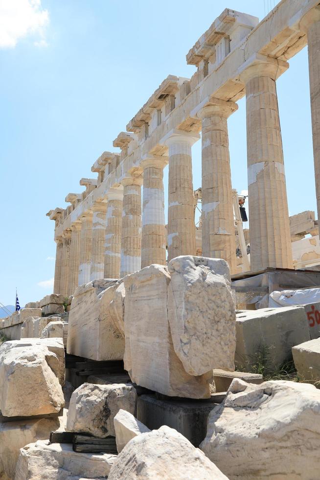 parthenontempel på Akropolis i Aten, Grekland foto