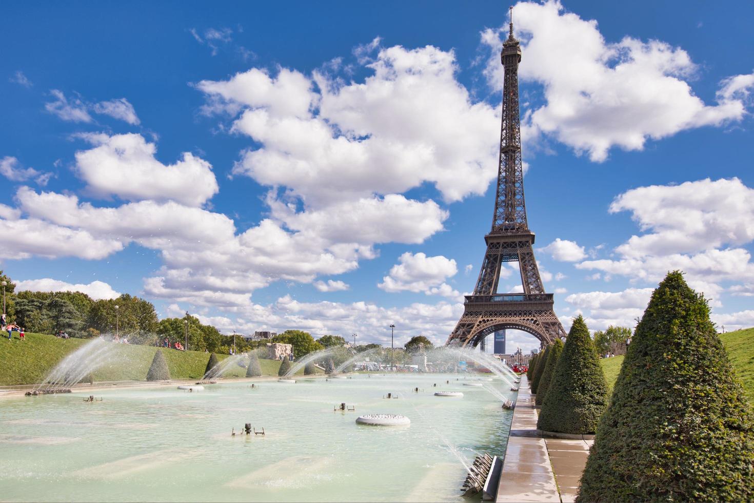 eiffeltornet i paris frankrike foto