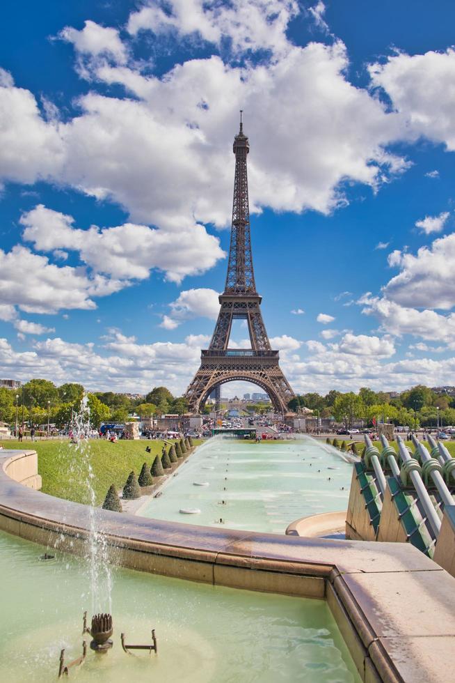 eiffeltornet i paris frankrike foto