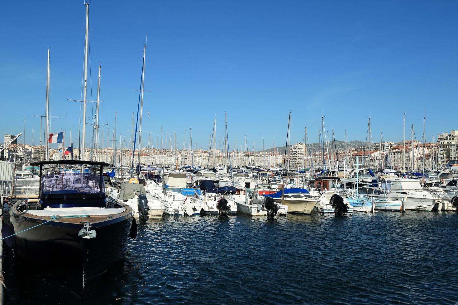 hamnen i Marseille Provence, Sydfrankrike foto