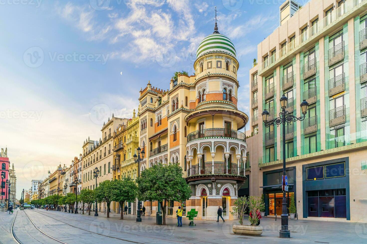 handla gata i stadens centrum sevilla foto