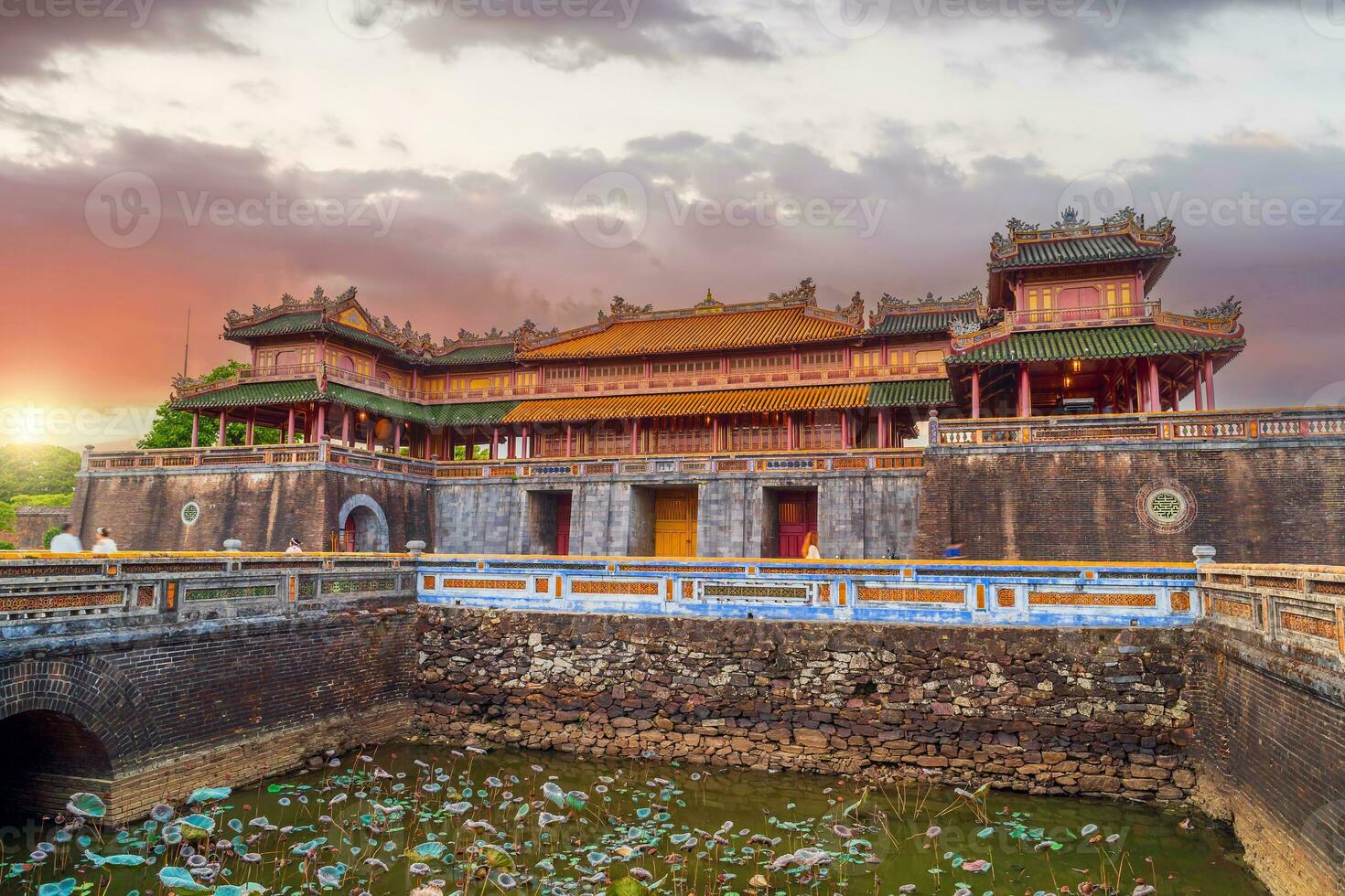 meridian Port av kejserlig kunglig palats av nguyen dynasti i nyans, vietnam foto