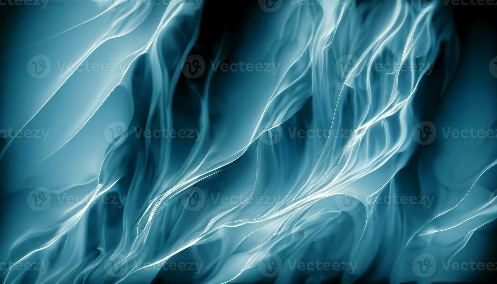 abstrakt blå vatten vågor bakgrund med flytande vätska textur generativ ai foto