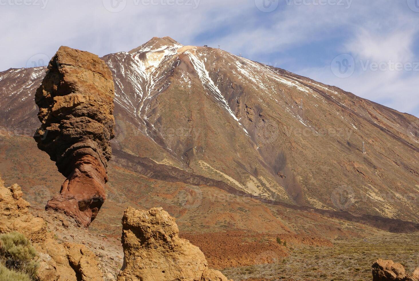 teneriffa, kanariefågel öar, Spanien - vulkan teide nationell parkera. montera teide foto