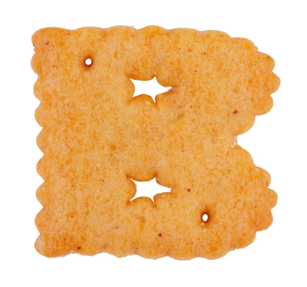 läckra kakor i form av bokstaven b foto