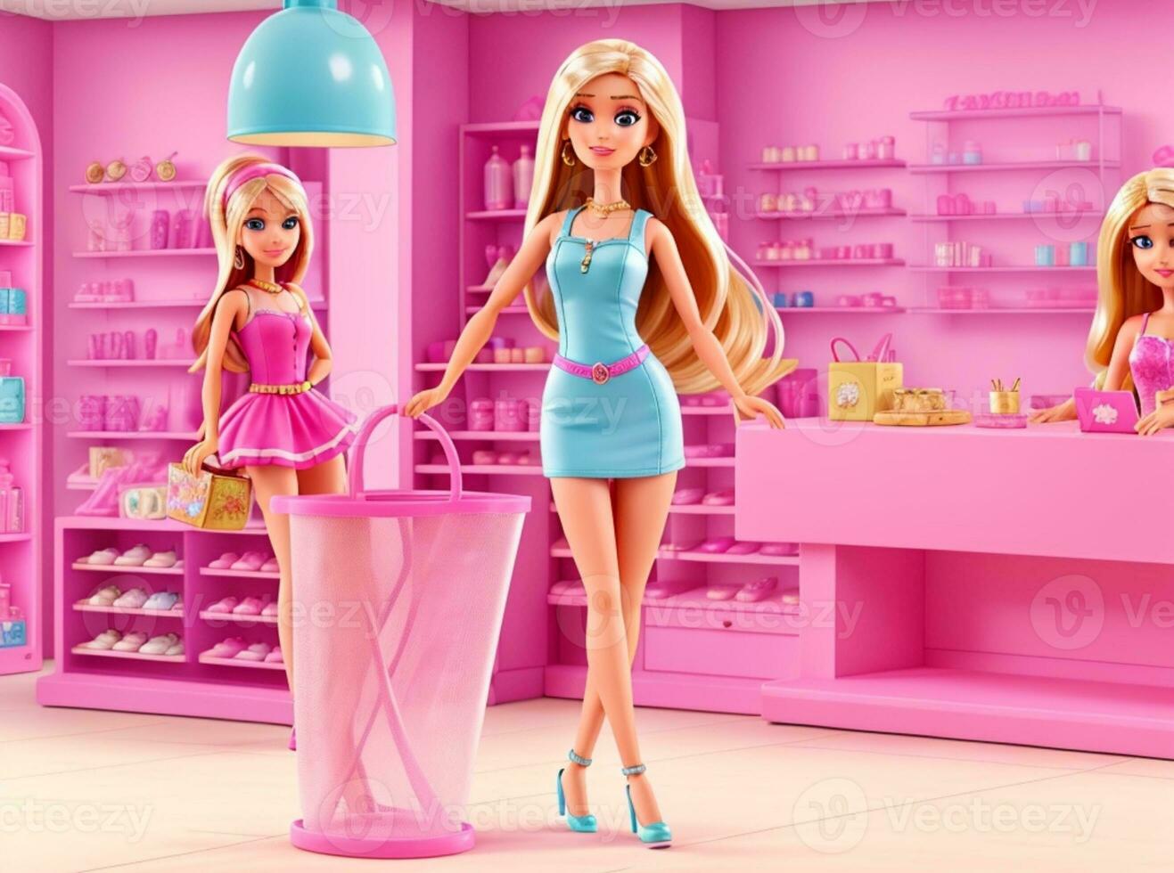 barbie shopaholic sommar ai generativ foto