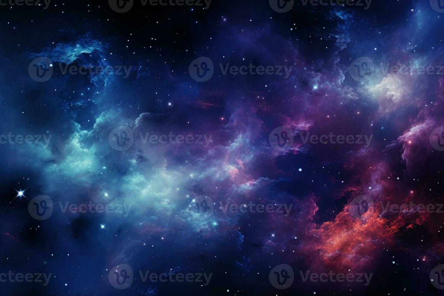 fantastisk nebulosa visa i natt himmel tid upphöra bakgrund med tömma Plats för text foto