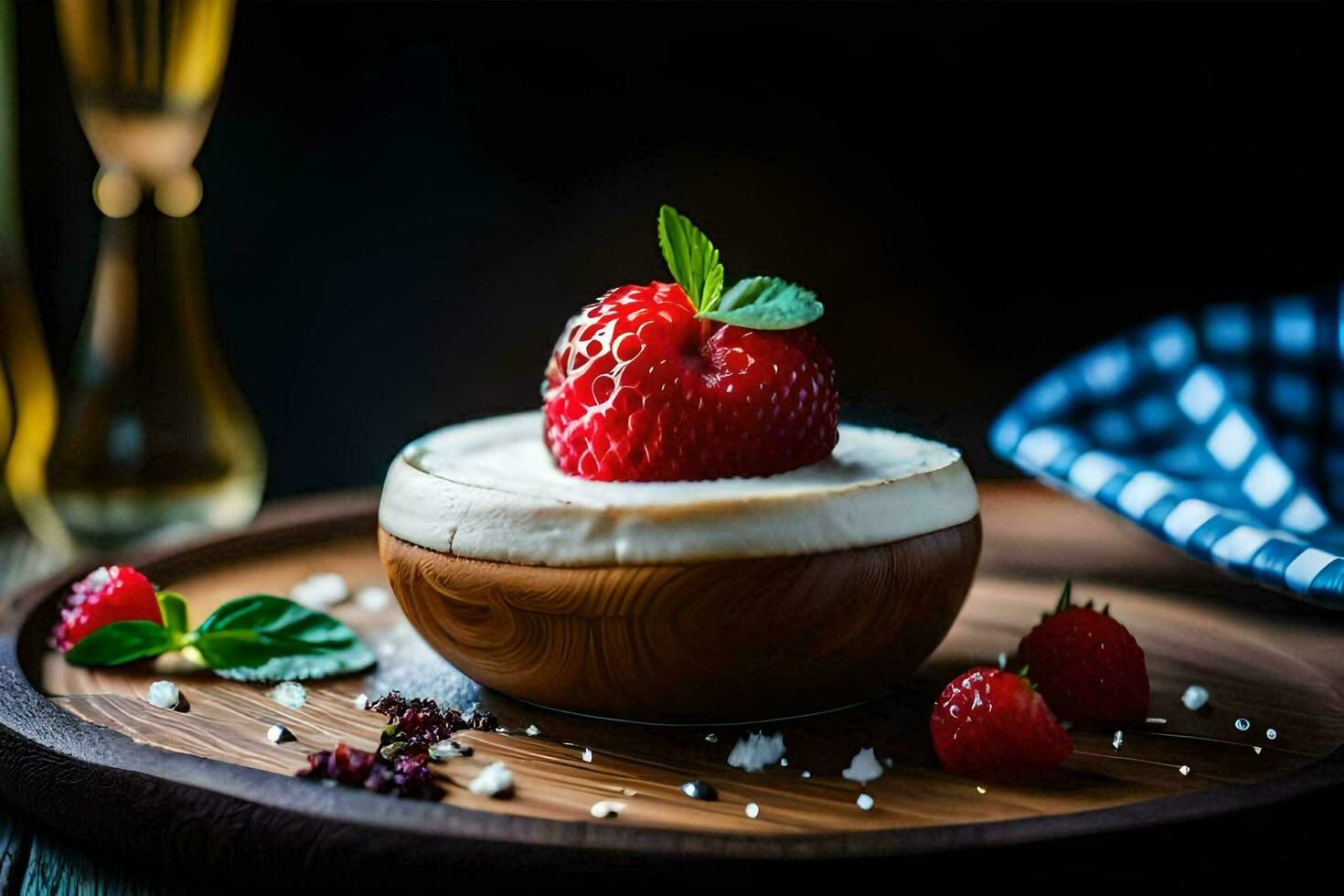 de bäst cheesecake recept för de sommar. ai-genererad foto