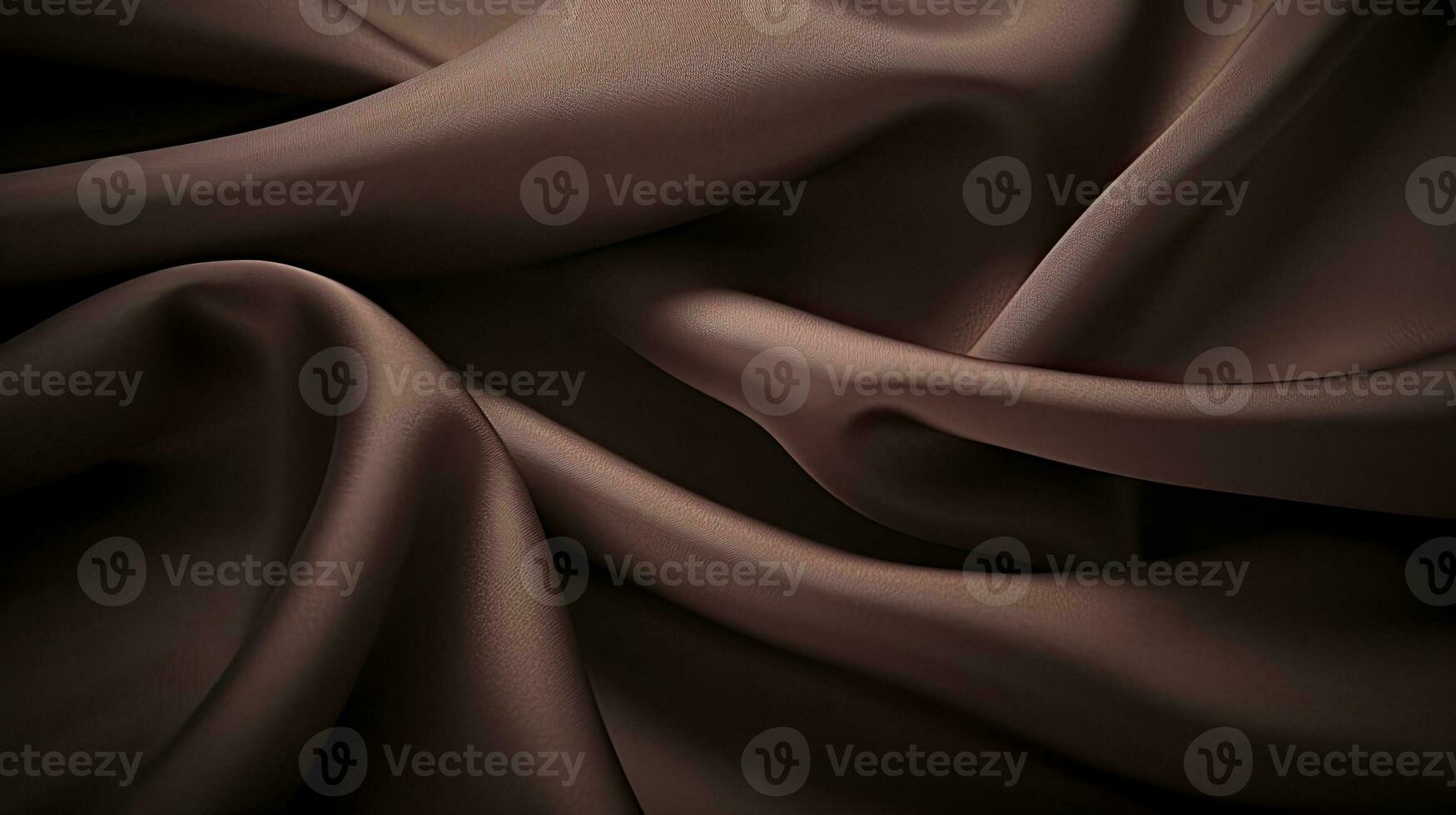mörk brun texturerad tyg material för bakgrund använda sig av. ai genererad foto