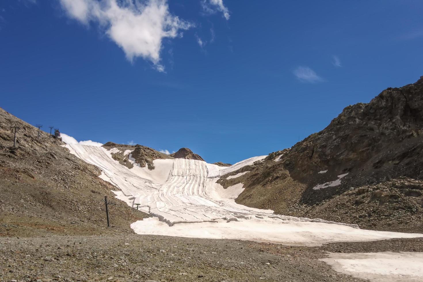 sommar snöfält på de schweiziska alperna foto