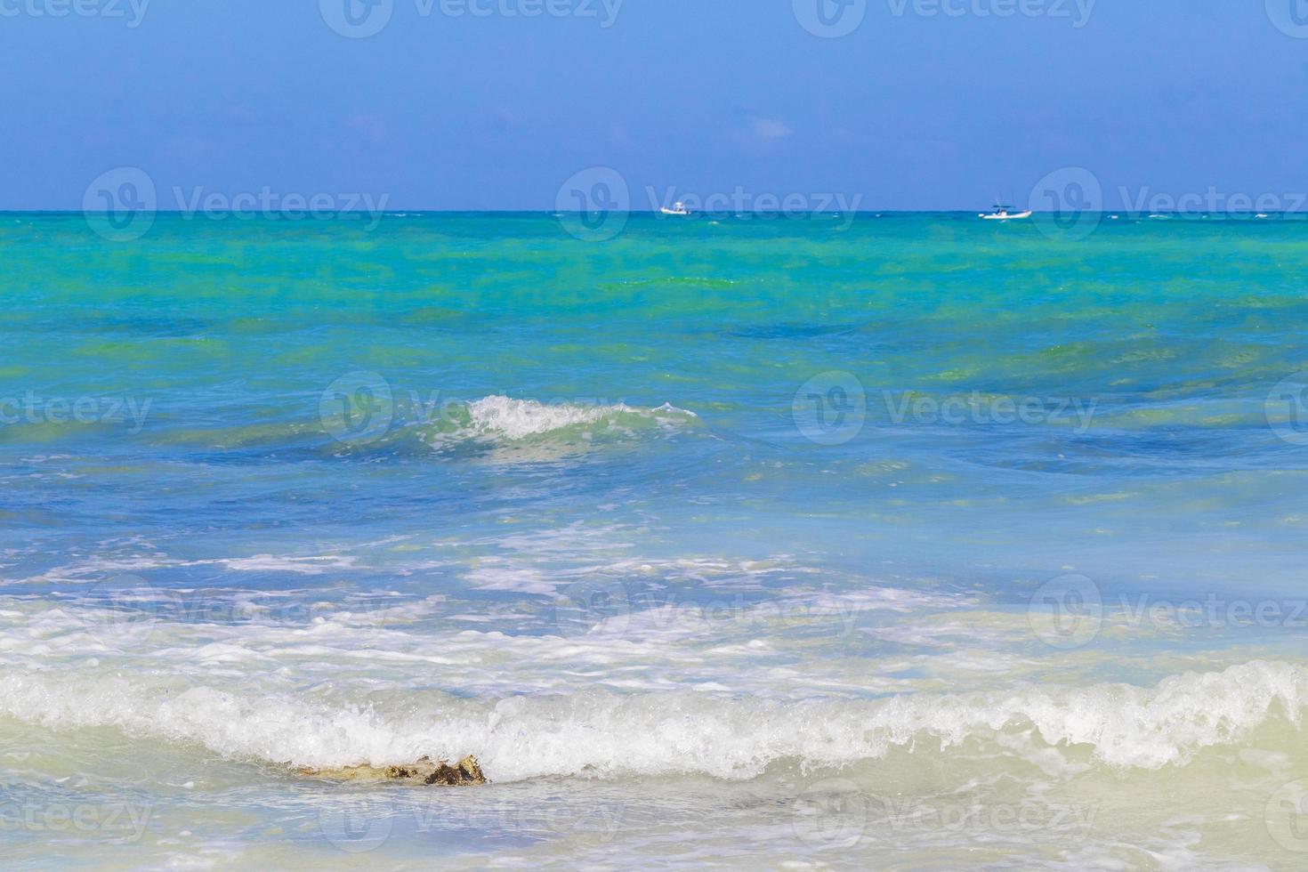 tropisk mexikansk strand 88 punkter esmeralda playa del carmen mexico. foto