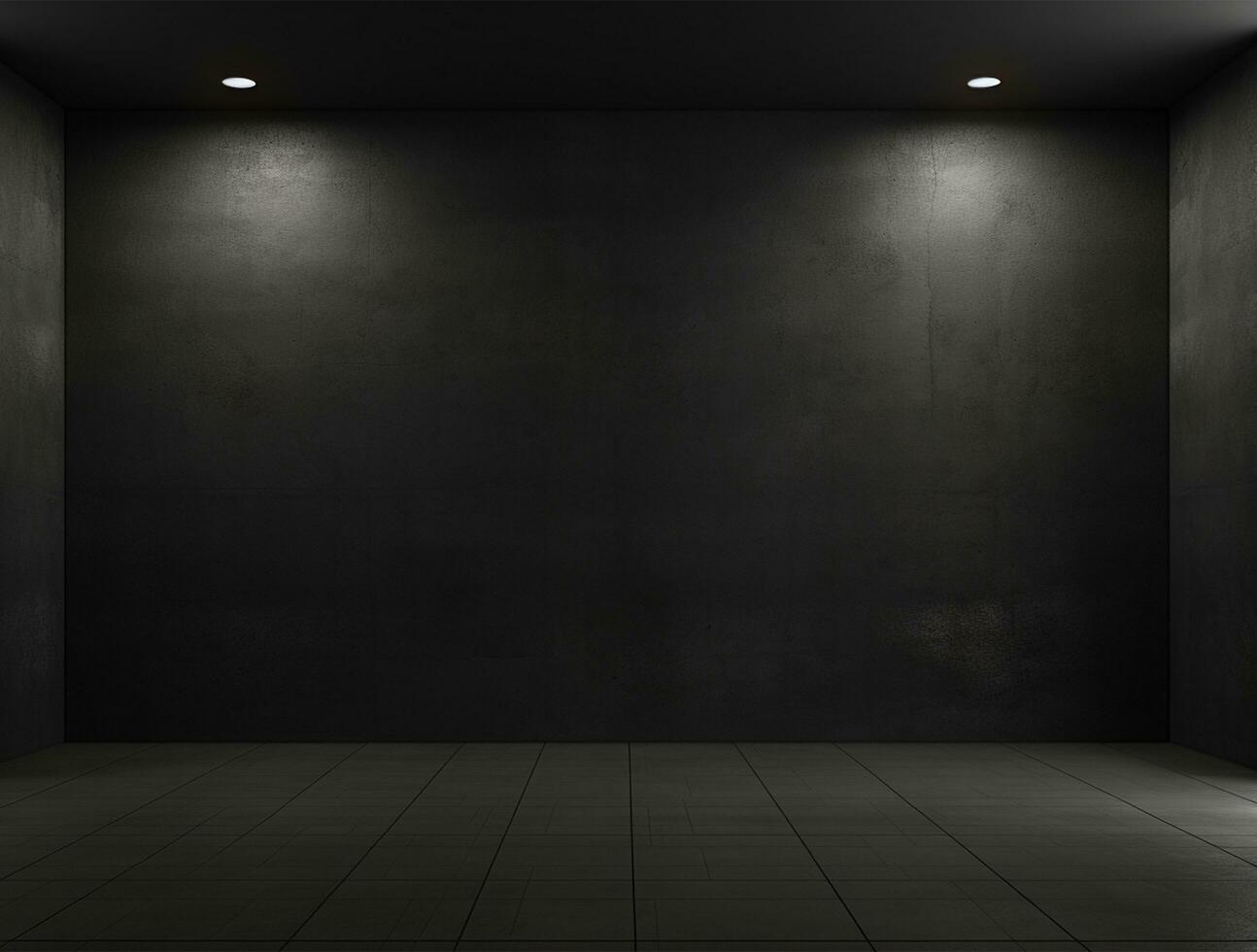 tömma modern interiör mörk kontor vägg bakgrund främre se ai genererad foto