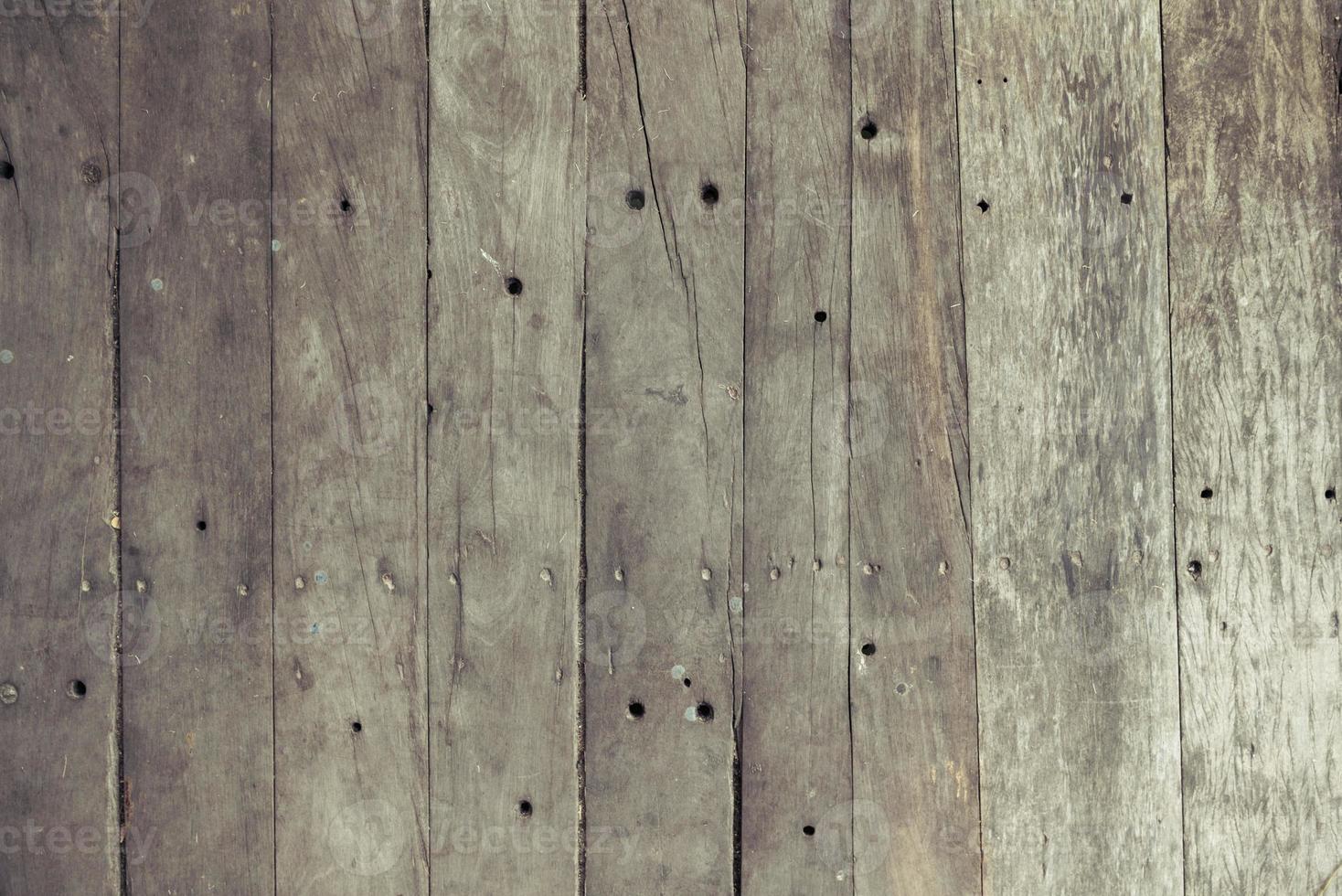 närbild av gammal brun träplanka textur bakgrund foto