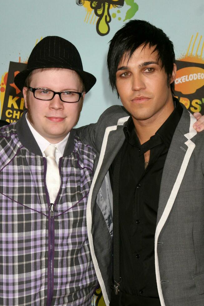 patrick stubbe pete wentz 2008 nickelodeoner barn val utmärkelser ucla pauley paviljong westwood ca Mars 29 2008 foto