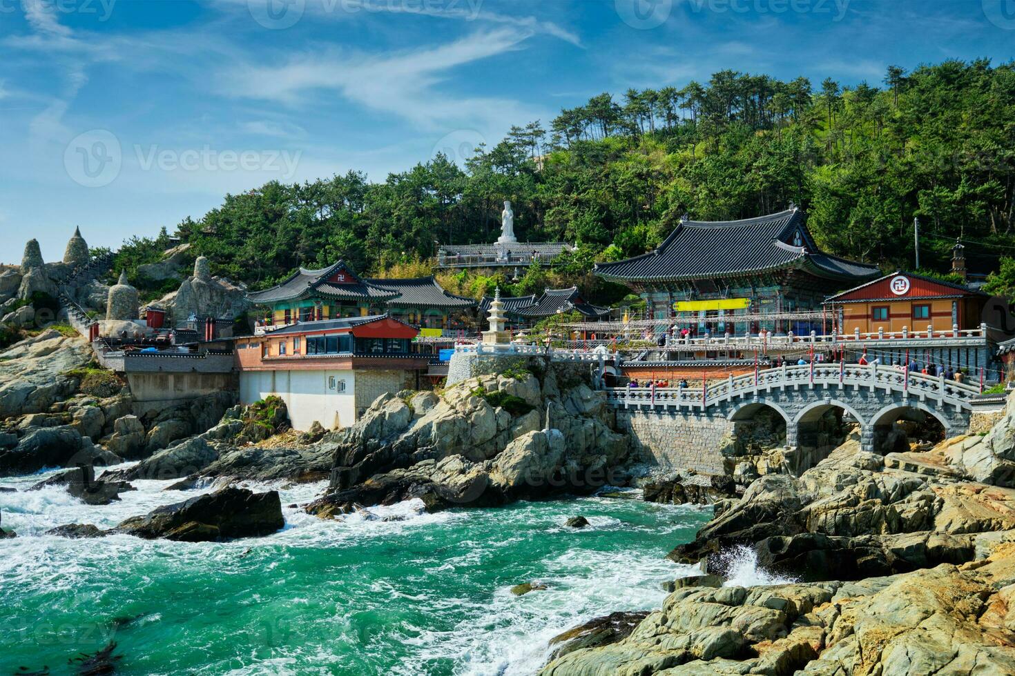 haedong yonggungsa tempel. busan, söder korea foto