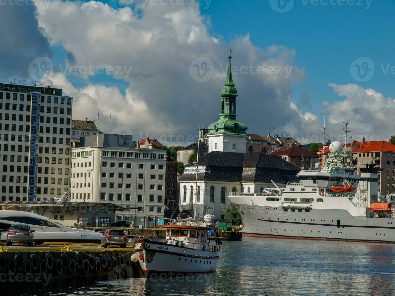 de stad av Bergen i Norge foto