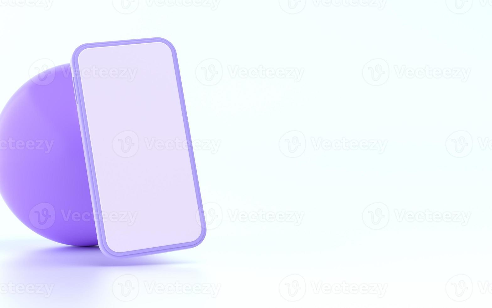 enkel mobiltelefon med tydlig skärm och ljusa färger foto