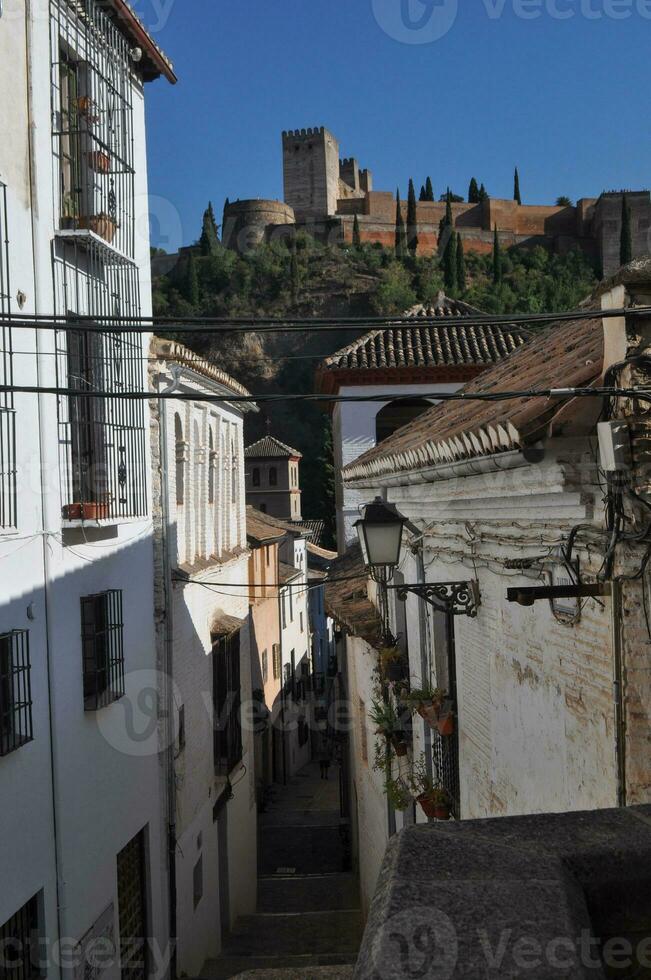 se av de stad av granada foto