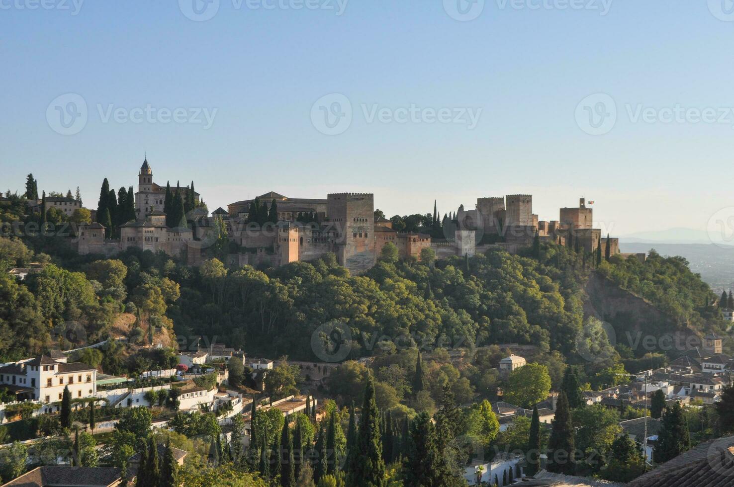 alhambra palats i granada foto