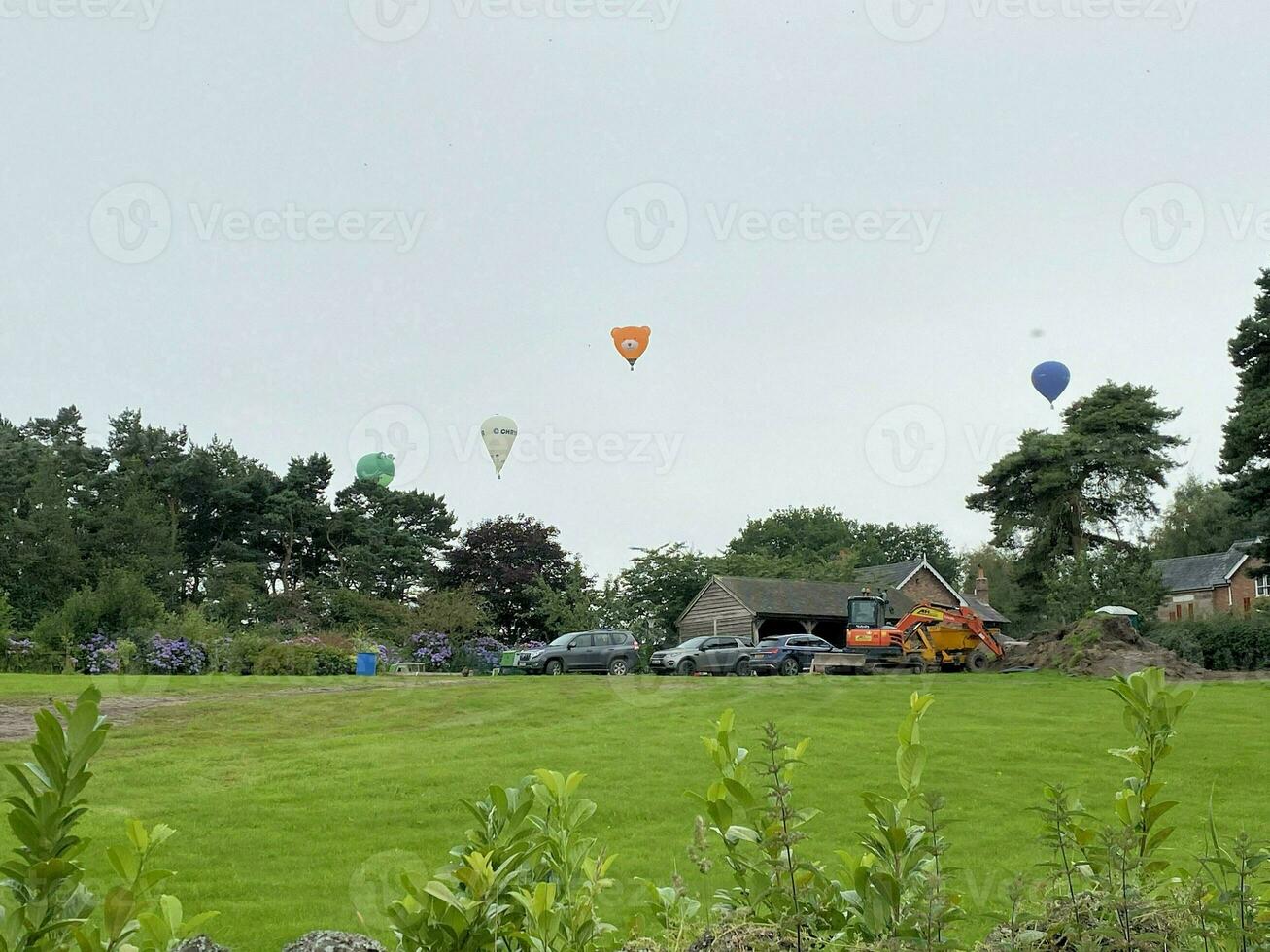 utsikt över Cheshires landsbygd vid Peckforton Hills foto