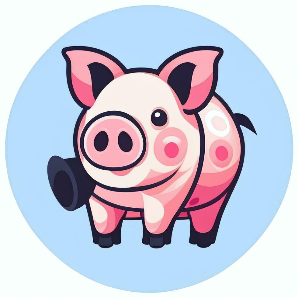 ai genererad gris ikon avatar gamer klämma konst klistermärke dekoration enkel bakgrund foto