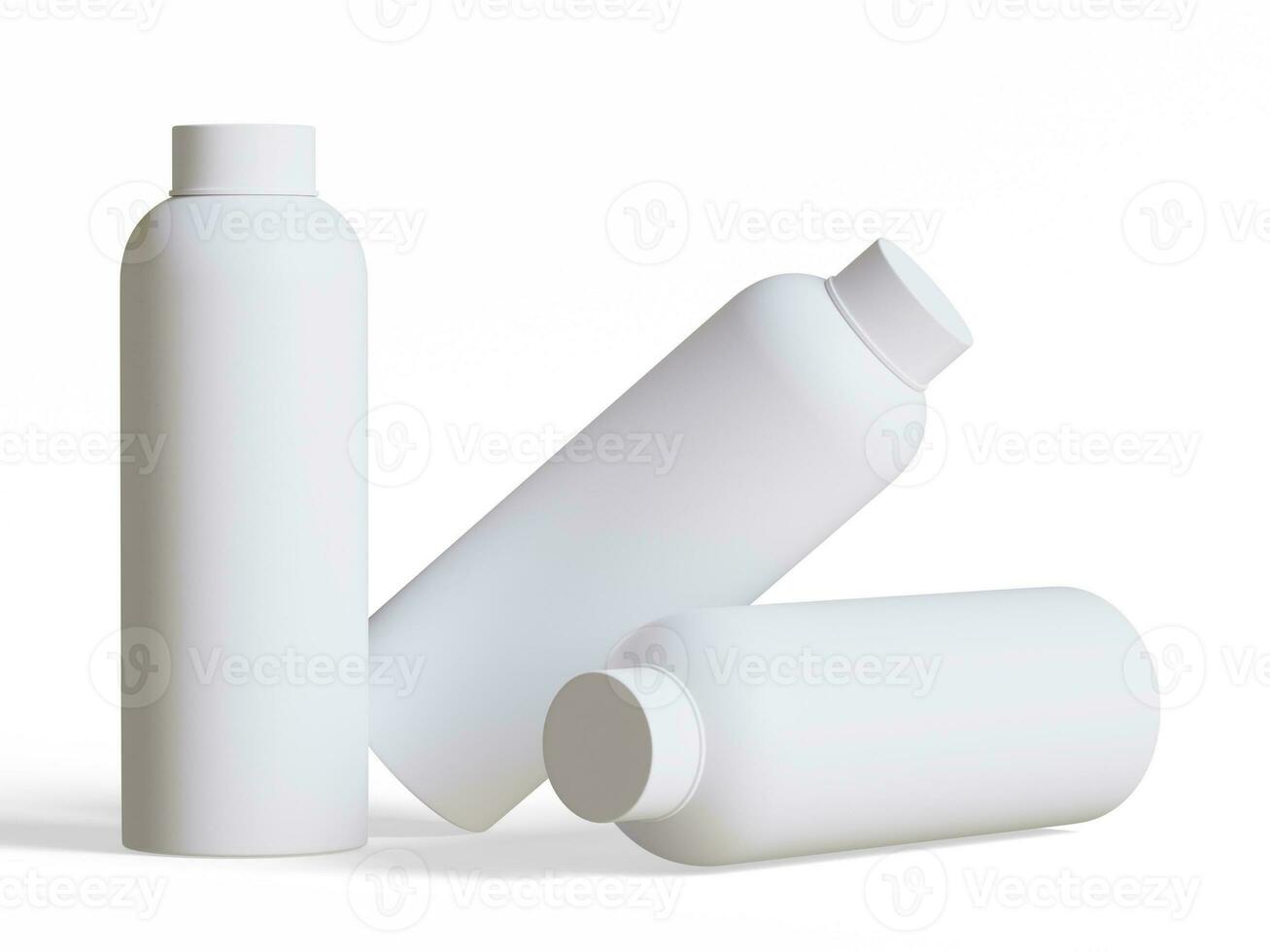 flaska tumlare realistisk framställa 3d illustration, förpackning för logotyp presentation realistisk textur foto