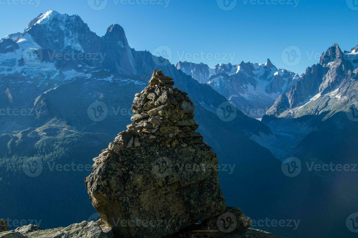 cheserys, aiguille verte et du dru,chamonix,haute savoie, frankrike foto