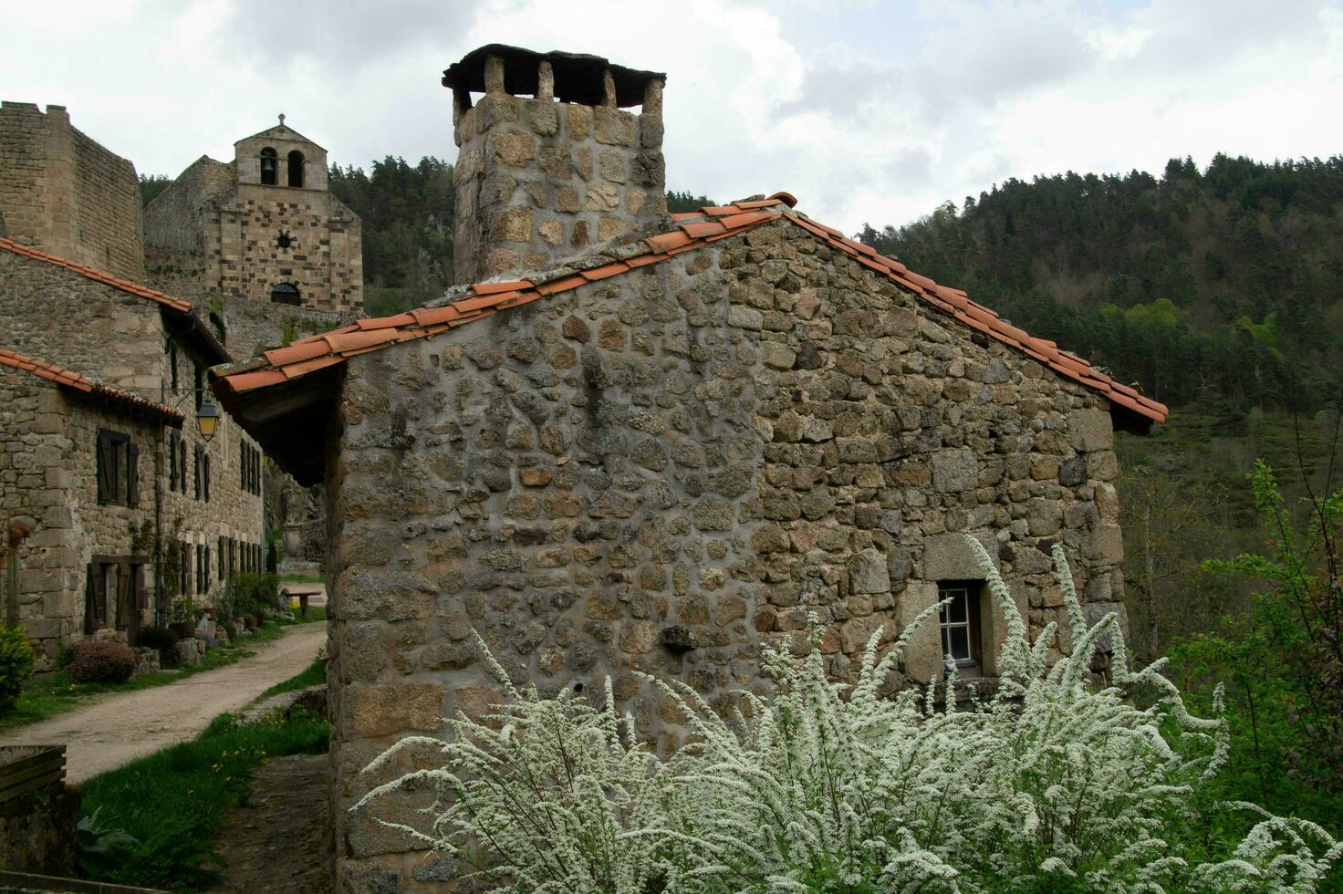 chalancon i ,haute Loire, Frankrike foto