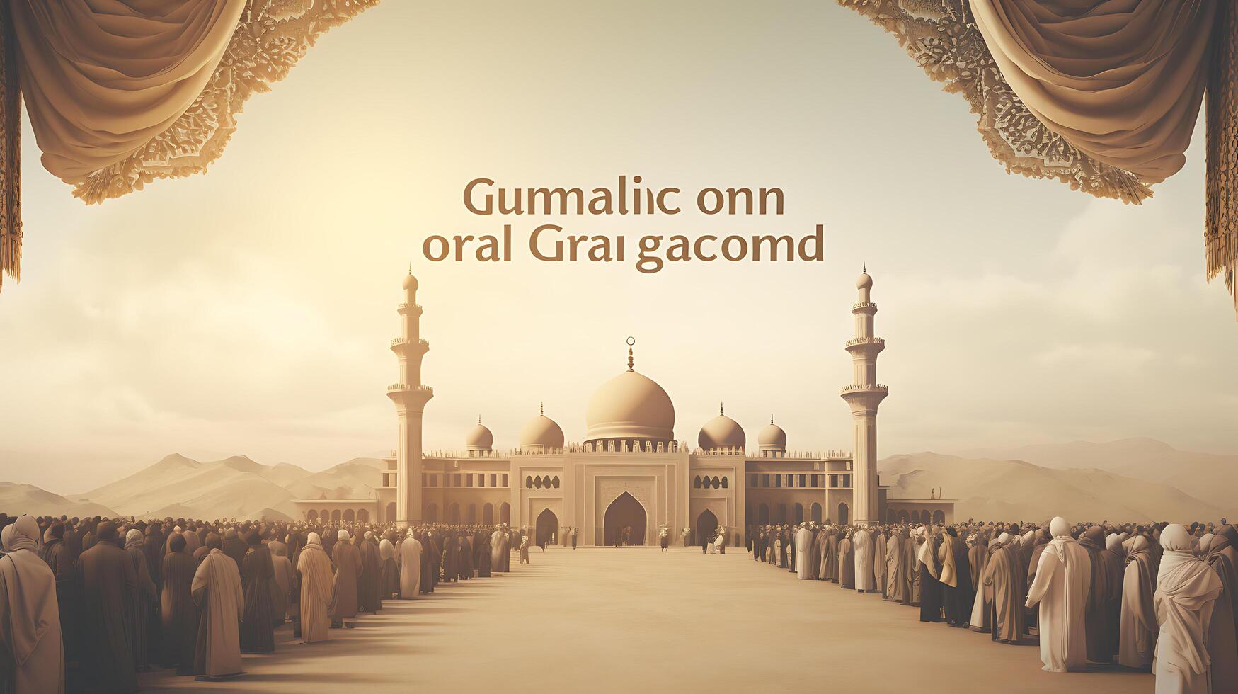 ai genererad islamic bakgrund foto