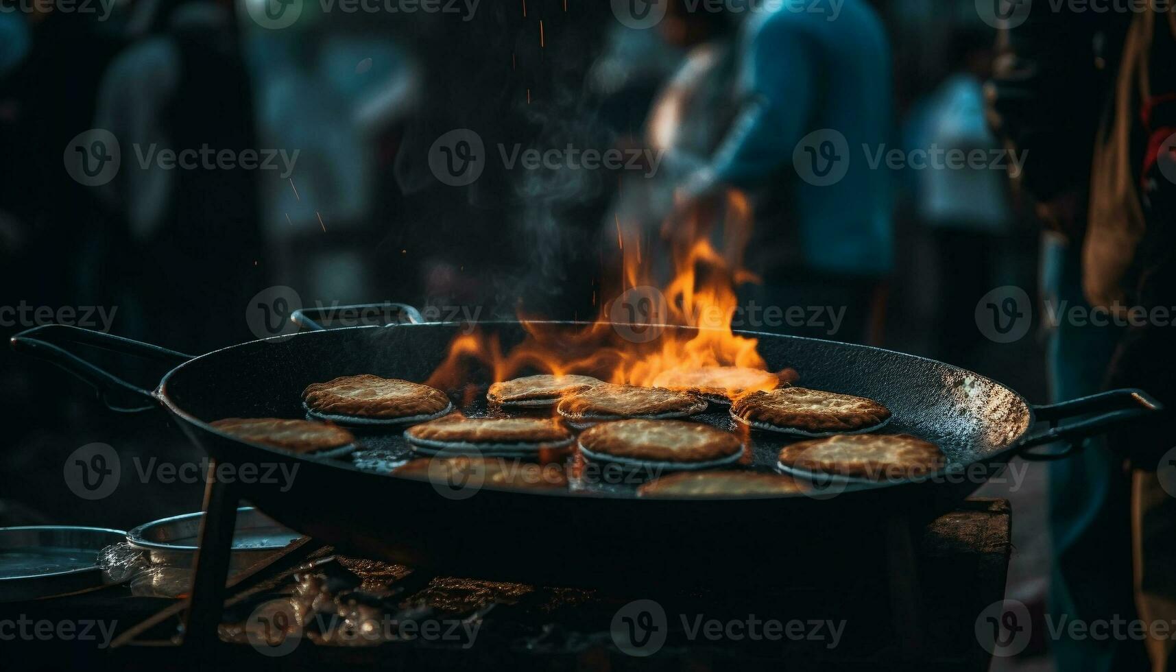 ai genererad stänga upp av en caucasian kvinna blå öga, stirrande på kamera genererad förbi ai foto