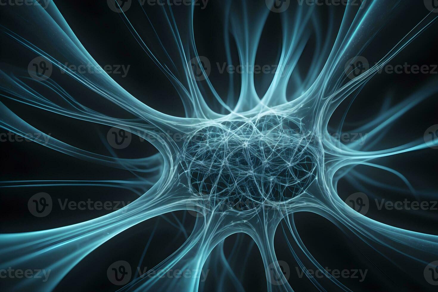 enfärgad neuralt mönster teknologi bakgrund ai generativ foto