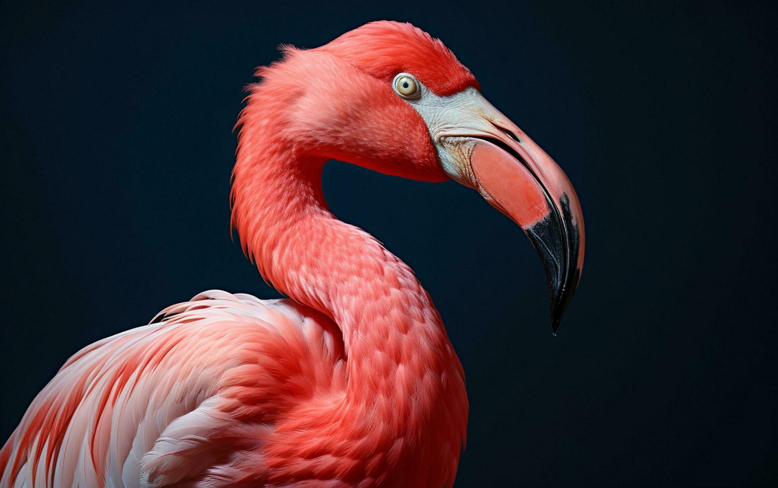 ai generativ amerikan flamingo fågel fotografi foto