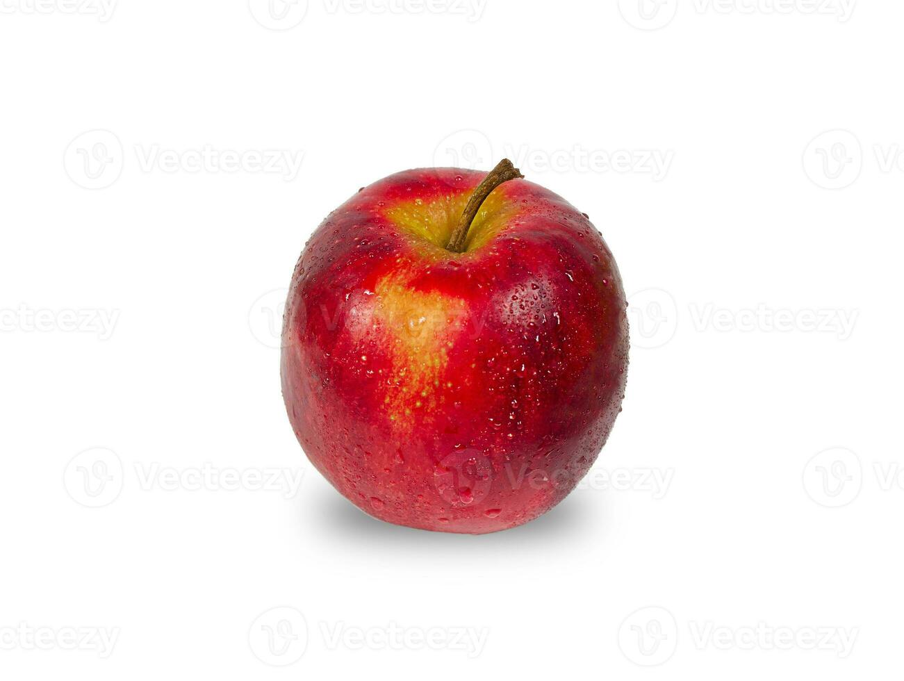 röd färsk äpple isolerat på en vit bakgrund. foto