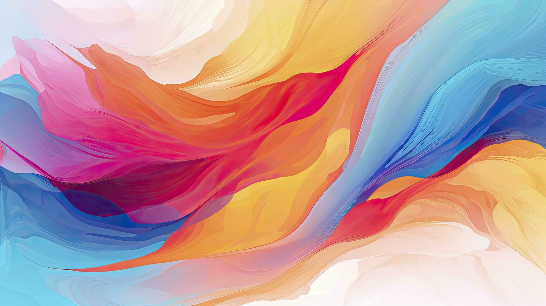 vibrerande abstrakt bakgrund med färgrik borsta slag. ai genererad foto