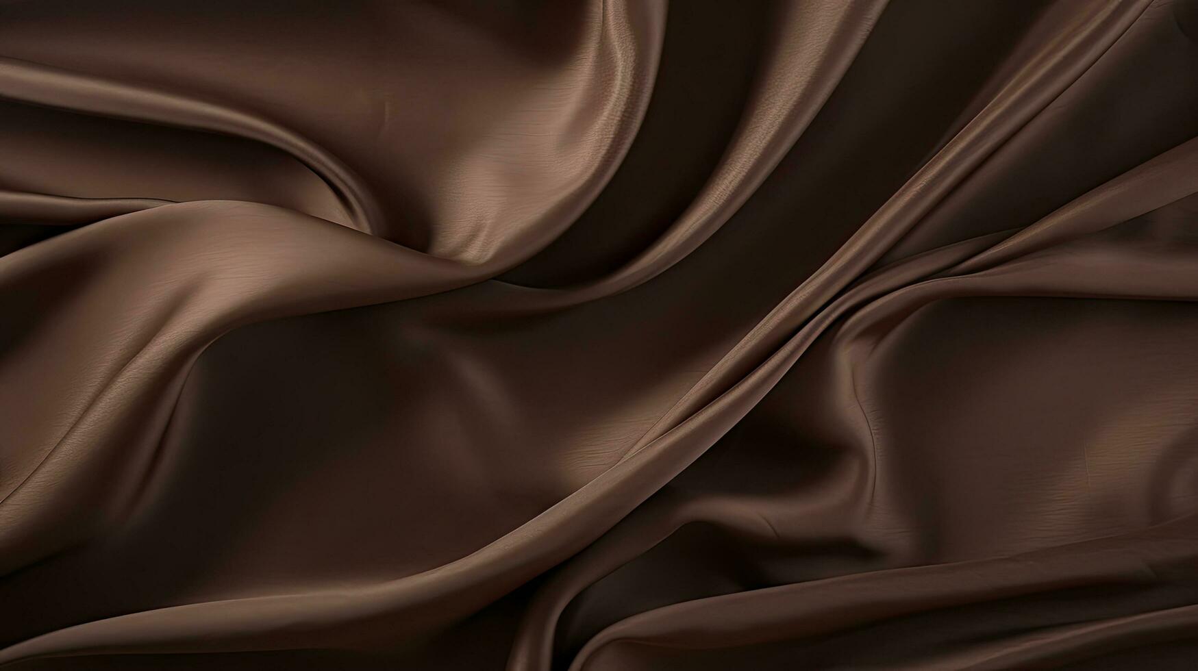 mörk brun texturerad tyg material för bakgrund använda sig av. ai genererad foto