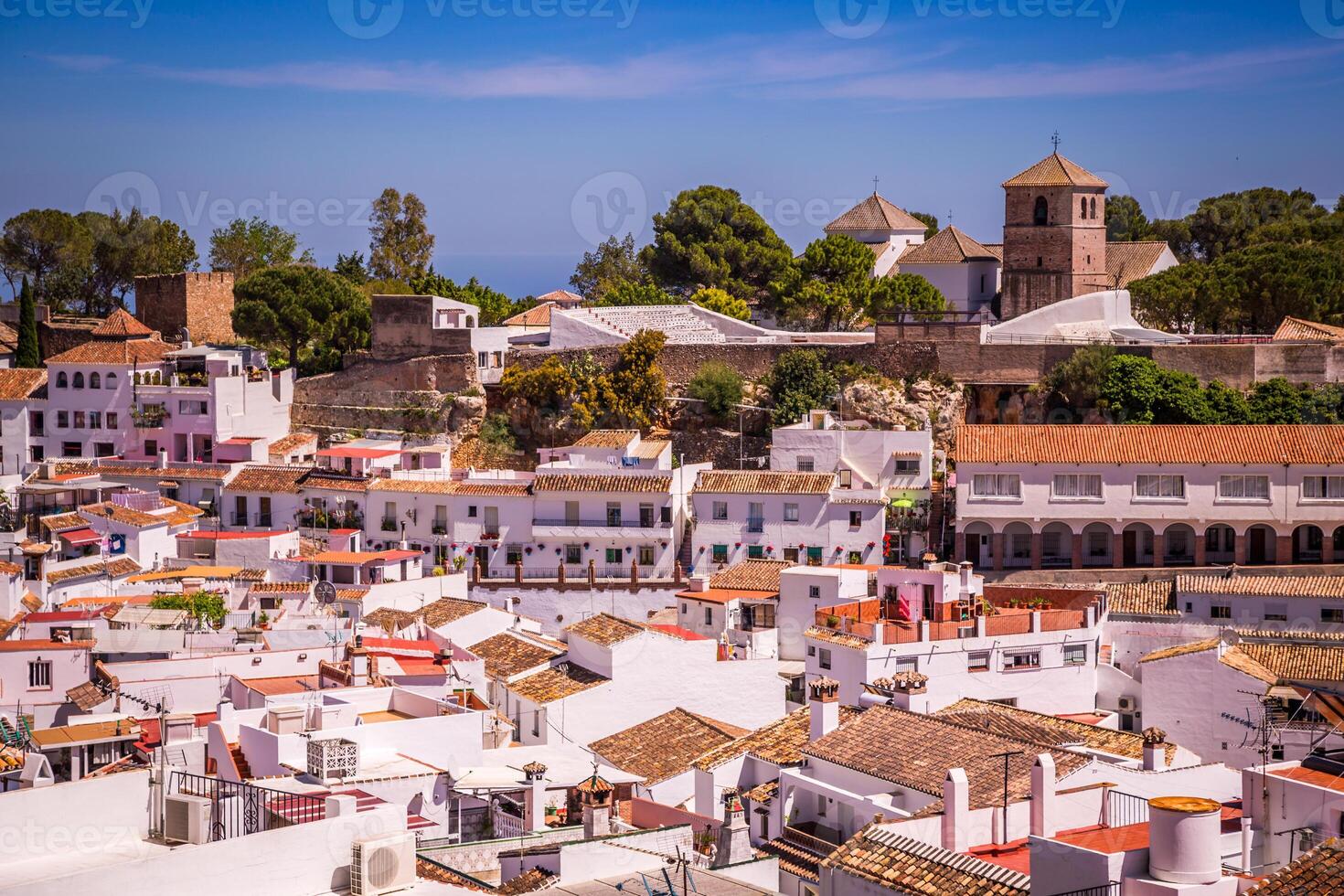 mijas i provins av Malaga, andalusien, Spanien. foto