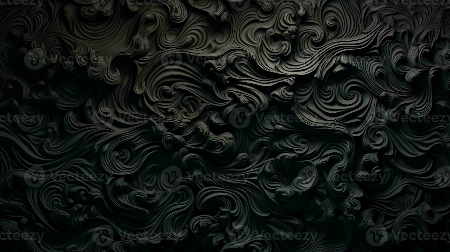 svart abstrakt bakgrund med vågor foto