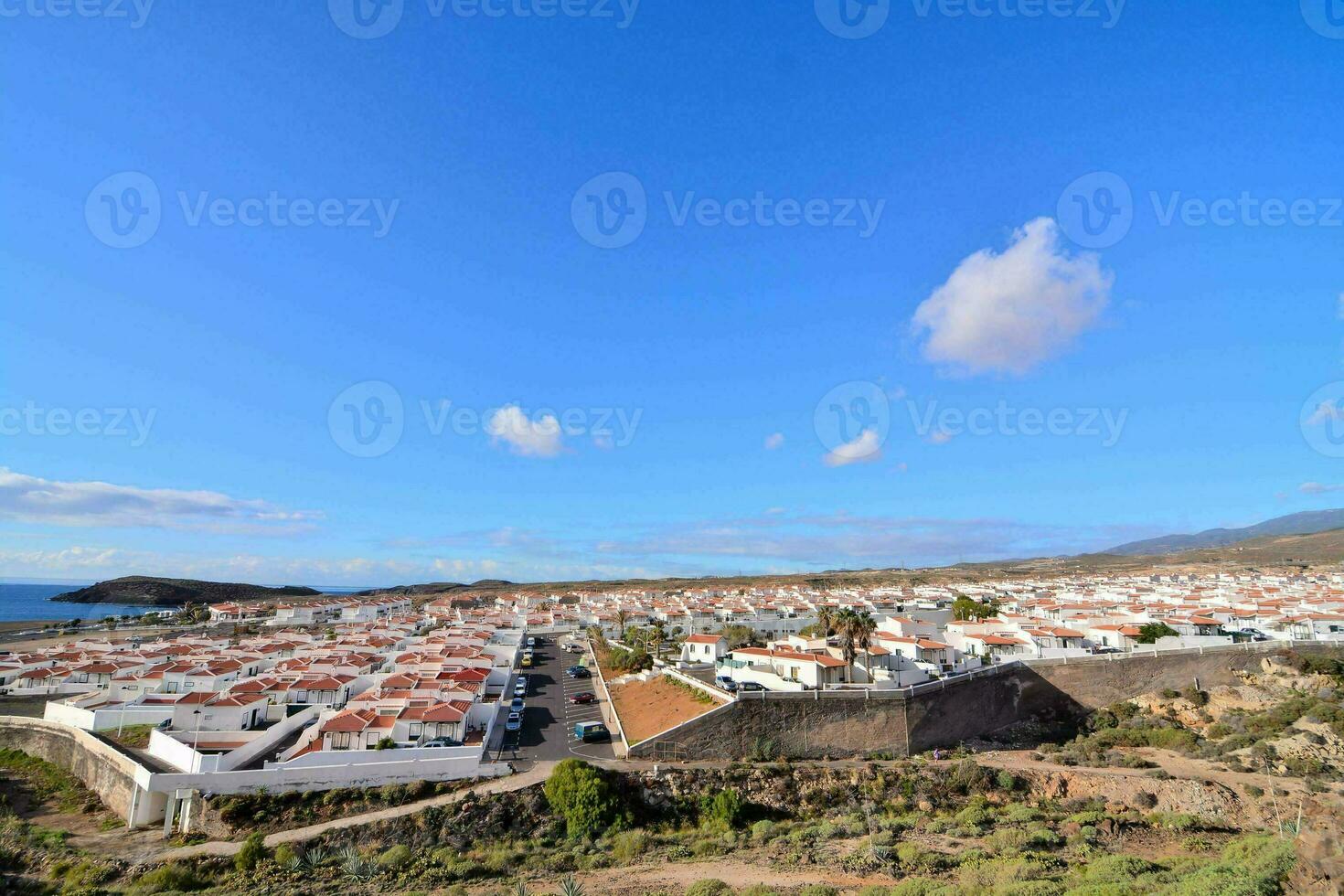 de stad av teneriffa, kanariefågel öar foto