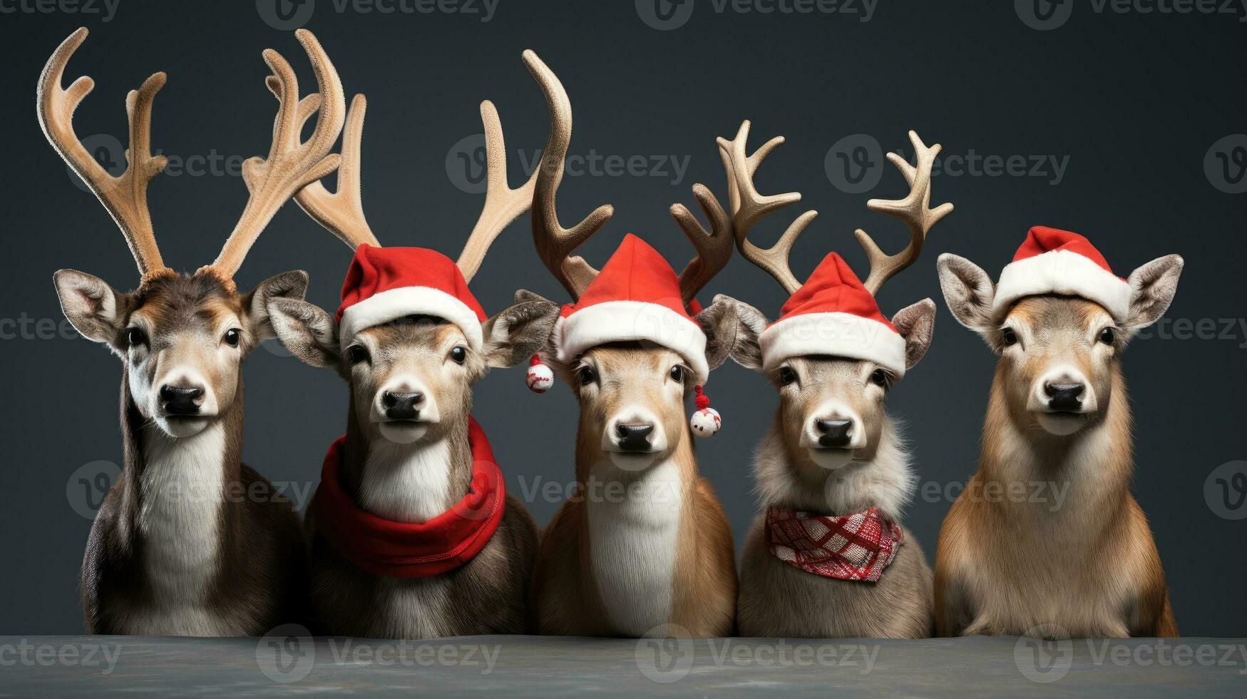 ai genererad söt hund hes Varg valp med jul gåva lådor begrepp Foto affisch glad närvarande röd ny år