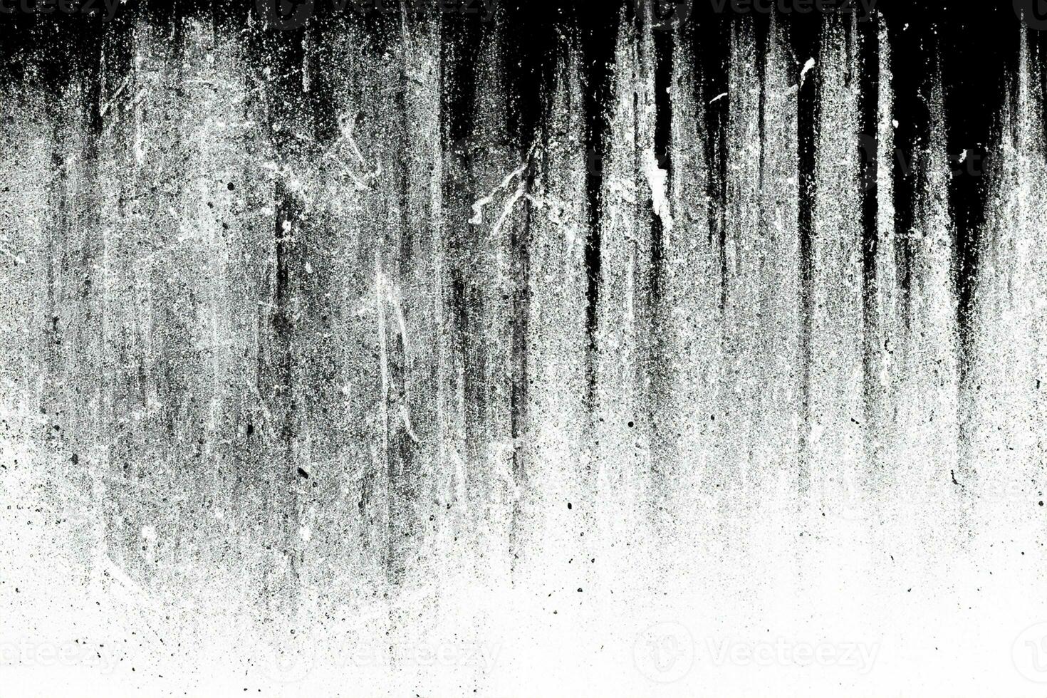 gammal åldrig riden grov smutsig betong spricka vägg textur. svart och vit yta med grunge damm ljud spannmål effekt abstrakt för bakgrund. foto