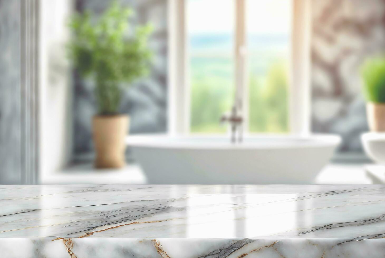 badrum bakgrunder och marmor bänkskivor kan vara Begagnade som modeller för produkt visa montage foto